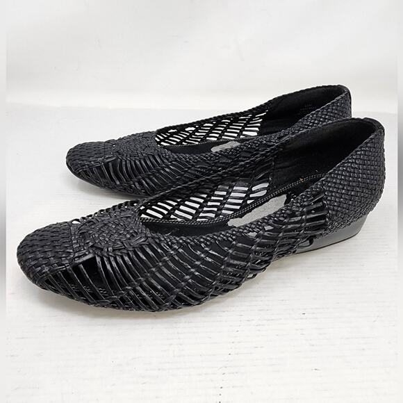 Life Stride Black Loafer Slipon Ballet Flats Breathable  Low Heel Shoes Size 8.5 - Picture 2 of 13